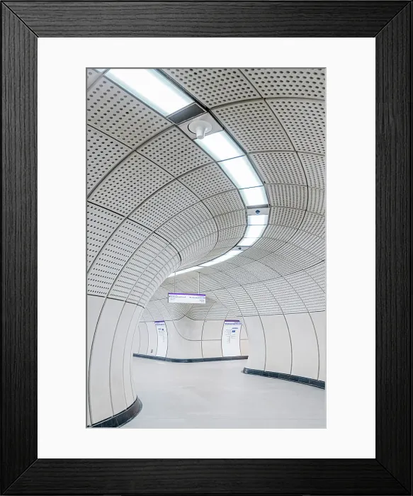 Framed Print : UK, England, London, Elizabeth Line, Tottenham Court Road Station