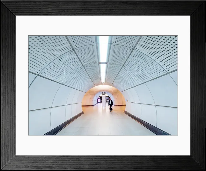 Framed Print : UK, England, London, Elizabeth Line, Farringdon Station Framed Print : UK, England, London, Elizabeth Line, Farringdon Station