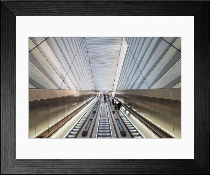 Framed Print : UK, England, London, Elizabeth Line, Liverpool Street Station Framed Print : UK, England, London, Elizabeth Line, Liverpool Street Station