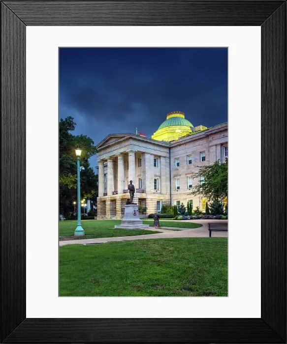 Framed Print : USA, Raleigh, North Carolina, State Capitol Building, Greek Revival Public Building, 1840, National Historic Landmark