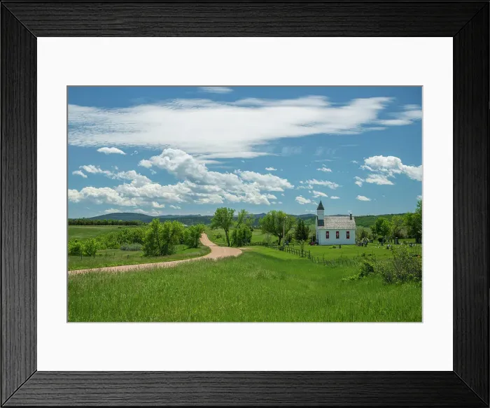 Framed Print : USA, Great Plains, South Dakota, St. Onge, Prairie Church Framed Print : USA, Great Plains, South Dakota, St. Onge, Prairie Church