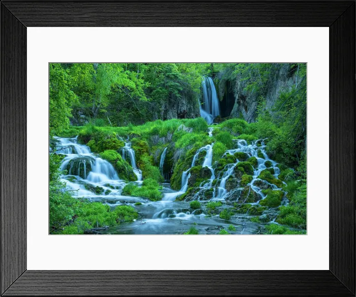 Framed Print : USA, Great Plains, South Dakota, Black Hills, Spearfish, Roughlock Falls