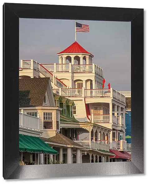 Beach Guest House in Cape May, New Jersey. Americas first seaside resort. It has the largest collection of Victorian Architecure in the United States