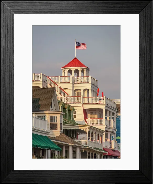 Framed Print : Beach Guest House in Cape May, New Jersey. Americas first seaside resort. It has the largest collection of Victorian Architecure in the United States Framed Print : Beach Guest House in Cape May, New Jersey. Americas first seaside resort. It has the largest collection of Victorian Architecure in the United States