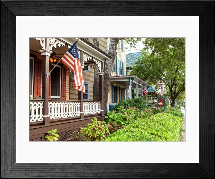 Framed Print : Cape May is Americas first seaside resort. It has the largest collection of Victorian Architecure in the United States Framed Print : Cape May is Americas first seaside resort. It has the largest collection of Victorian Architecure in the United States