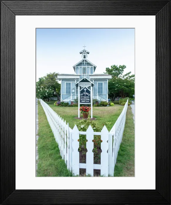 Framed Print : Saint Peters By-The-Sea Episcopal Church, Cape May Point, NJ