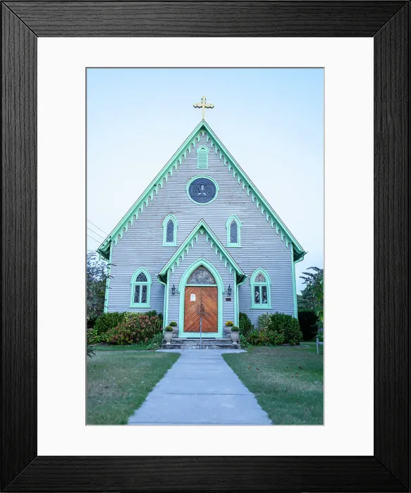 Framed Print : A historic church in Cape May Point neighborhood Framed Print : A historic church in Cape May Point neighborhood