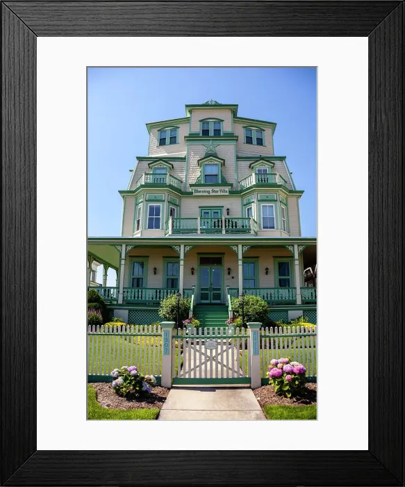 Framed Print : Morning Star Villa, a private Victorian residence, on Beach St Framed Print : Morning Star Villa, a private Victorian residence, on Beach St