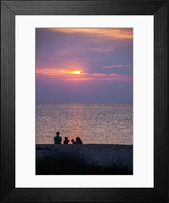 Framed Print : Visitors gather at Sunset Beach to watch the sunset Framed Print : Visitors gather at Sunset Beach to watch the sunset