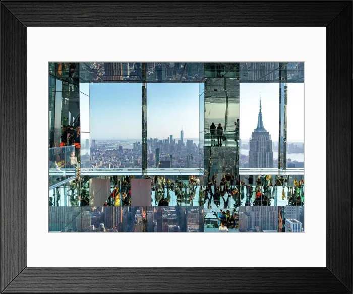Framed Print : One Vanderbilt building, mirrors and downtown view of Manhattan, New York City, USA Framed Print : One Vanderbilt building, mirrors and downtown view of Manhattan, New York City, USA