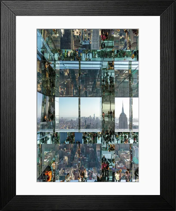 Framed Print : One Vanderbilt building, mirrors and downtown view of Manhattan, New York City, USA Framed Print : One Vanderbilt building, mirrors and downtown view of Manhattan, New York City, USA