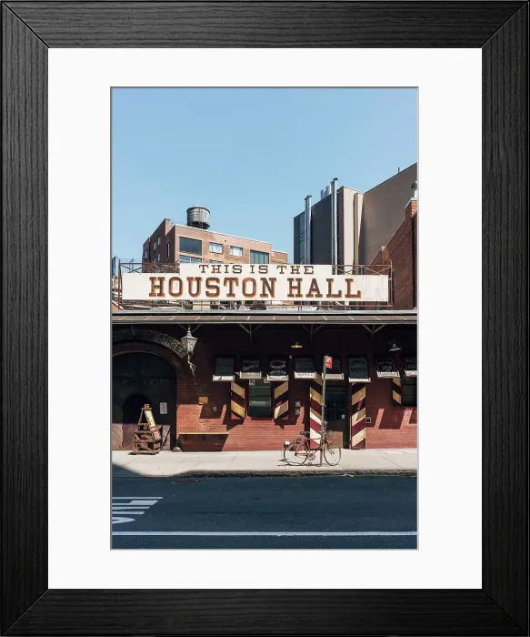 Framed Print : Houston Hall, Massive beer hall and Brew pub located in New York City West Village, USA Framed Print : Houston Hall, Massive beer hall and Brew pub located in New York City West Village, USA