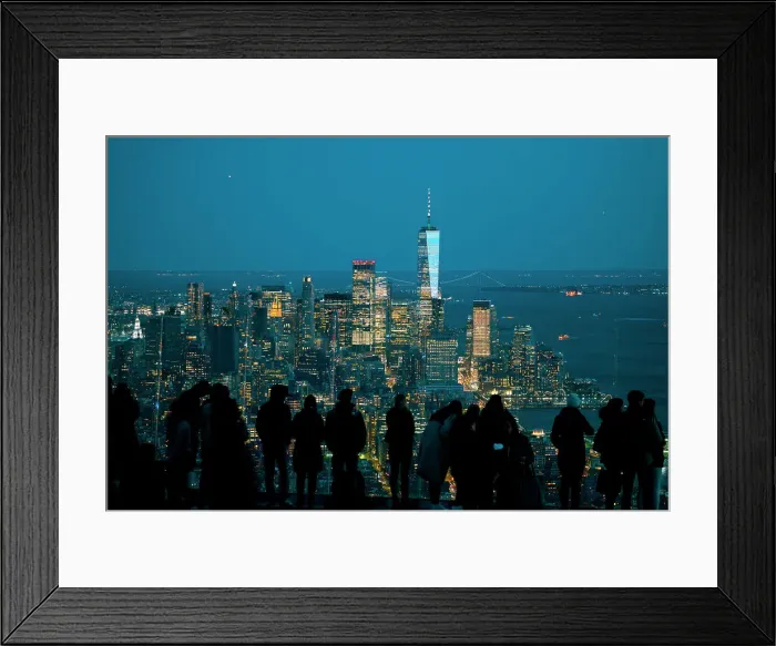 Framed Print : New York Skyline as seen from The Edge, Hudson Yards, Manhattan, New York City, USA Framed Print : New York Skyline as seen from The Edge, Hudson Yards, Manhattan, New York City, USA