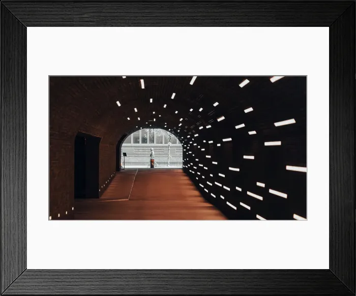 Framed Print : pedestrian tunnel in New York City, USA Framed Print : pedestrian tunnel in New York City, USA