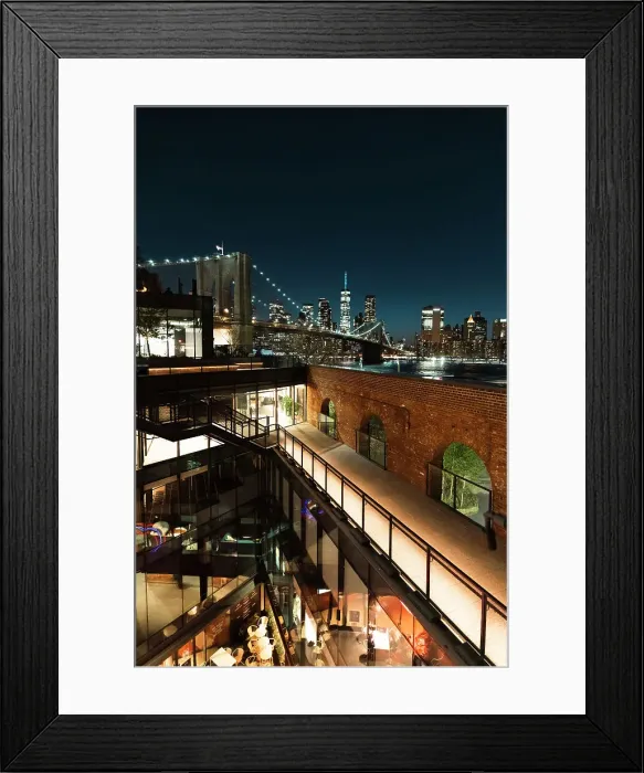 Framed Print : Rooftop on Time Out Terrace, Brooklyn, New York City, USA Framed Print : Rooftop on Time Out Terrace, Brooklyn, New York City, USA