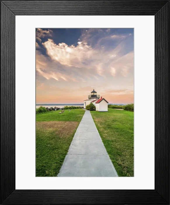 Framed Print : Point No Point Lighthouse, Hansville, Washington, USA Framed Print : Point No Point Lighthouse, Hansville, Washington, USA