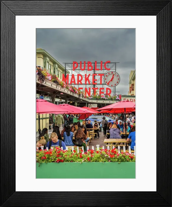 Framed Print : Pike Place Market, Seattle, Washington, USA Framed Print : Pike Place Market, Seattle, Washington, USA