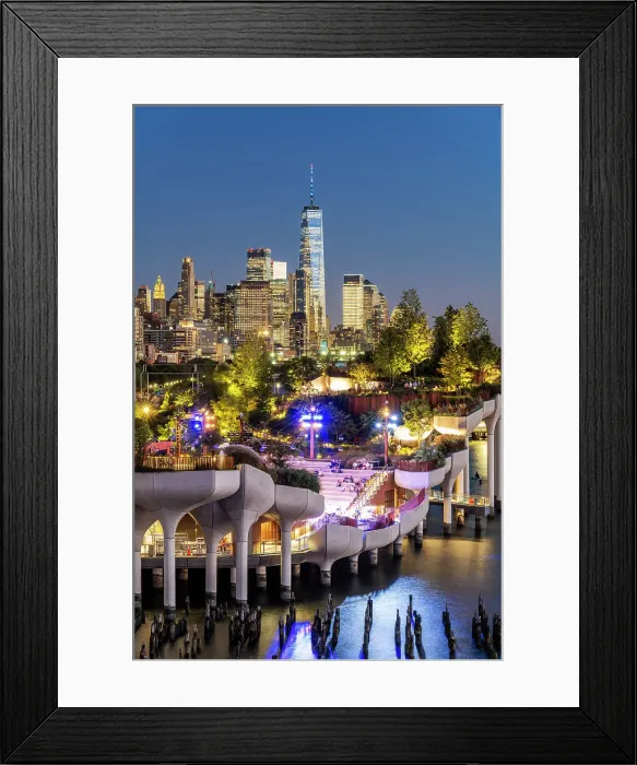 Framed Print : Little Island artificial island park, Pier 55, Manhattan, New York, USA Framed Print : Little Island artificial island park, Pier 55, Manhattan, New York, USA