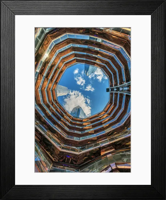 Framed Print : The Vessel, Hudson Yards, Manhattan, New York, USA