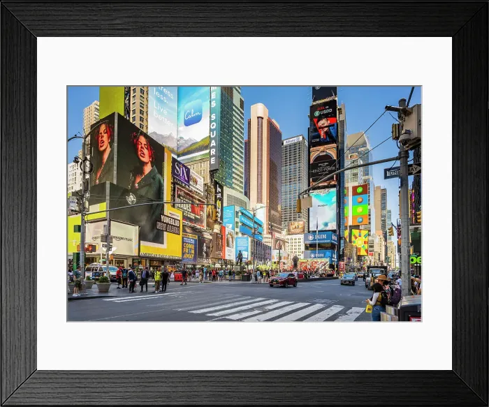 Framed Print : Times Square, Manhattan, New York, USA