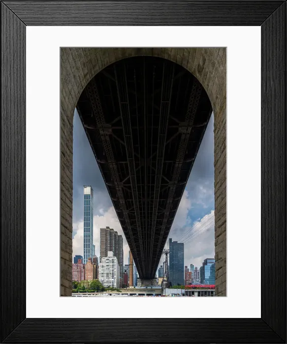 Framed Print : Queensboro Bridge, Roosevelt Island, New York, USA