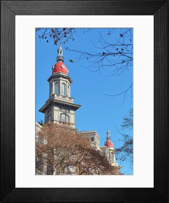 Framed Print : The domes of La Inmobiliaria building (former Heinlein Palace) on Avenida de Mayo, Monserrat, Buenos Aires, Argentina Framed Print : The domes of La Inmobiliaria building (former Heinlein Palace) on Avenida de Mayo, Monserrat, Buenos Aires, Argentina