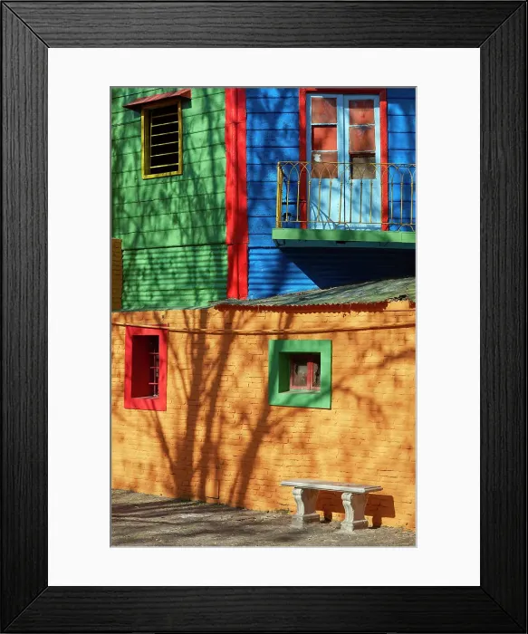 Framed Print : The colorful conventillos houses of the Caminito, La Boca, Buenos Aires, Argentina Framed Print : The colorful conventillos houses of the Caminito, La Boca, Buenos Aires, Argentina