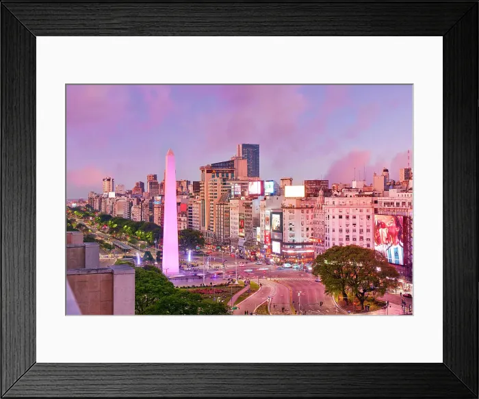 Framed Print : The Obelisk monument illuminated at twilight on the Avenida 9 de Julio, San Nicolas, Buenos Aires, Argentina Framed Print : The Obelisk monument illuminated at twilight on the Avenida 9 de Julio, San Nicolas, Buenos Aires, Argentina