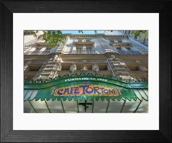 Framed Print : The exterior facade of the Notable Bar Cafe Tortoni on Avenida de Mayo, Monserrat, Buenos Aires, Argentina Framed Print : The exterior facade of the Notable Bar Cafe Tortoni on Avenida de Mayo, Monserrat, Buenos Aires, Argentina