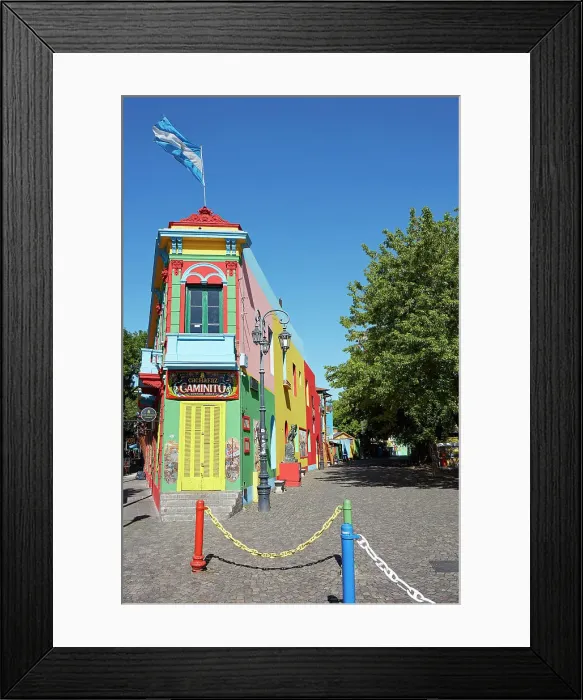 Framed Print : The colorful Caminito de La Boca, Buenos Aires, Argentina Framed Print : The colorful Caminito de La Boca, Buenos Aires, Argentina