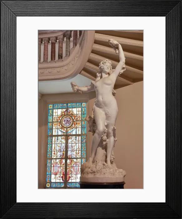 Framed Print : A sculpture and vitreaux stained glass inside the Palacio Paz building, Retiro, Buenos Aires, Argentina Framed Print : A sculpture and vitreaux stained glass inside the Palacio Paz building, Retiro, Buenos Aires, Argentina