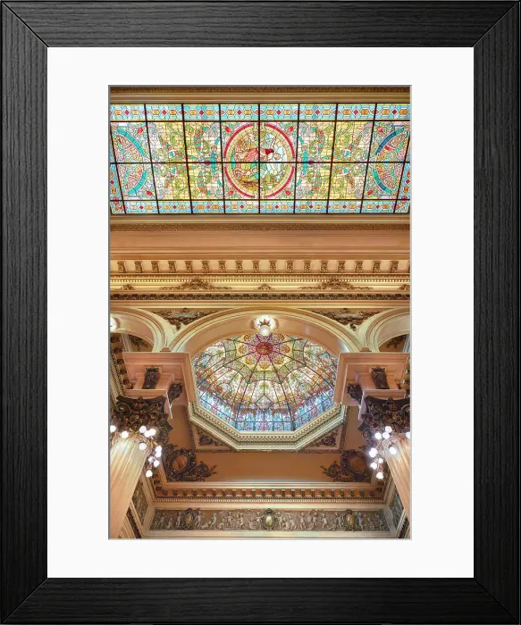 Framed Print : Interior vitreaux of the Teatro Colon Opera House, San Nicolas, Buenos Aires, Argentina Framed Print : Interior vitreaux of the Teatro Colon Opera House, San Nicolas, Buenos Aires, Argentina