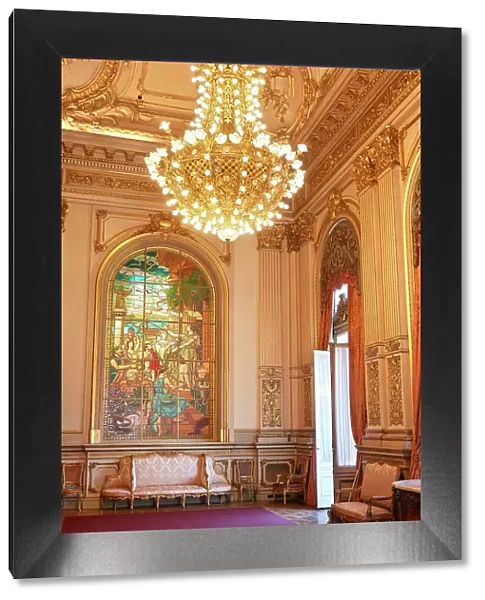 The 'Golden Room' of the 'Teatro Colon' Opera House, San Nicolas, Buenos Aires, Argentina