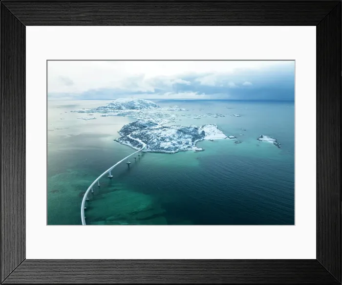 Framed Print : Sommaroy island, Troms county, Norway