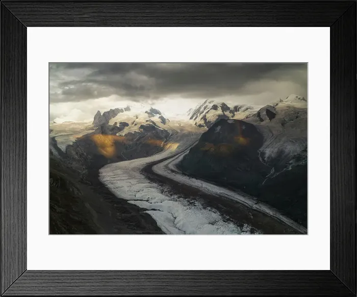 Framed Print : Gornergrat Gletscher and Monte Rosa, Zermatt, Canton of Valais, Switzerland Framed Print : Gornergrat Gletscher and Monte Rosa, Zermatt, Canton of Valais, Switzerland