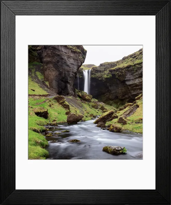 Framed Print : Kvernufoss, Iceland, North Atlantic Ocean