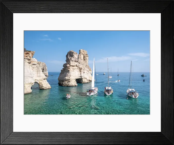 Framed Print : Plaka, Milos Island, Cyclades Islands, Greece