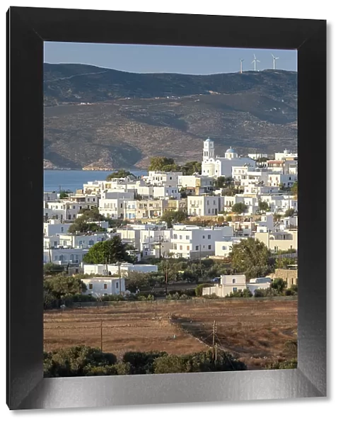 The village of Adamantas in Milos, Plaka, Milos Island, Cyclades Islands, Greece