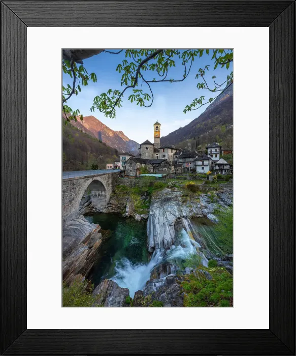 Framed Print : Sunrise at Lavertezzo, Verzasca Valley, Locarno, Cantone Ticino, Switzerland Framed Print : Sunrise at Lavertezzo, Verzasca Valley, Locarno, Cantone Ticino, Switzerland