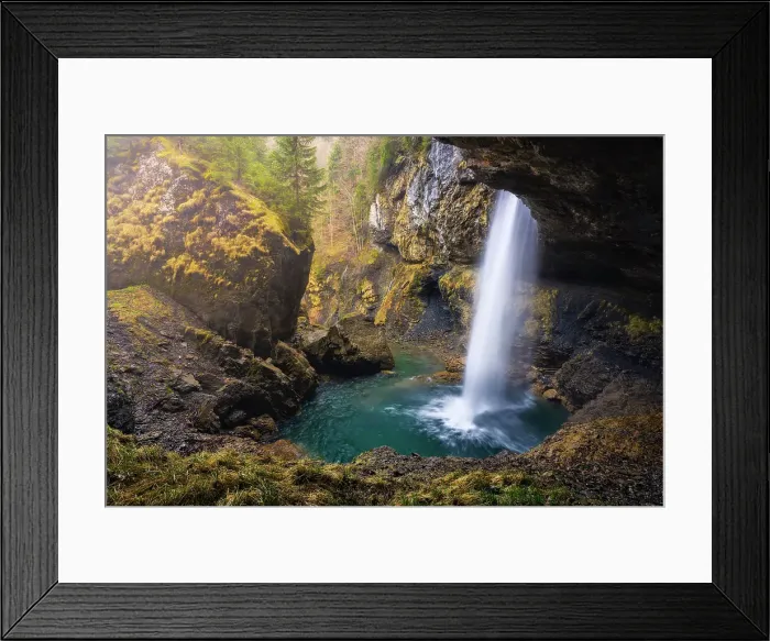 Framed Print : Berglistuber waterfall during spring, Linthal Klausenpass, Cantone Glarona, Switzerland Framed Print : Berglistuber waterfall during spring, Linthal Klausenpass, Cantone Glarona, Switzerland