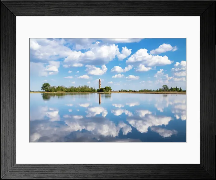 Framed Print : Clouds reflecting over the rice fields and abandoned church of Sant'Antonio. Casaleggio di Novara, Novara, Piedmont, Italy Framed Print : Clouds reflecting over the rice fields and abandoned church of Sant'Antonio. Casaleggio di Novara, Novara, Piedmont, Italy