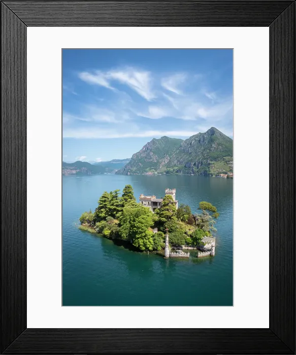 Framed Print : Loreto Island on Iseo lake. Montisola, Brescia province, Lombardy, Italy Framed Print : Loreto Island on Iseo lake. Montisola, Brescia province, Lombardy, Italy