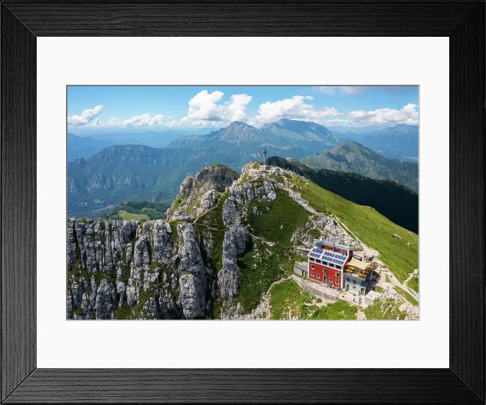 Framed Print : Monte Resegone and Rifugio Azzoni. Lecco, Lombardy, Italy Framed Print : Monte Resegone and Rifugio Azzoni. Lecco, Lombardy, Italy
