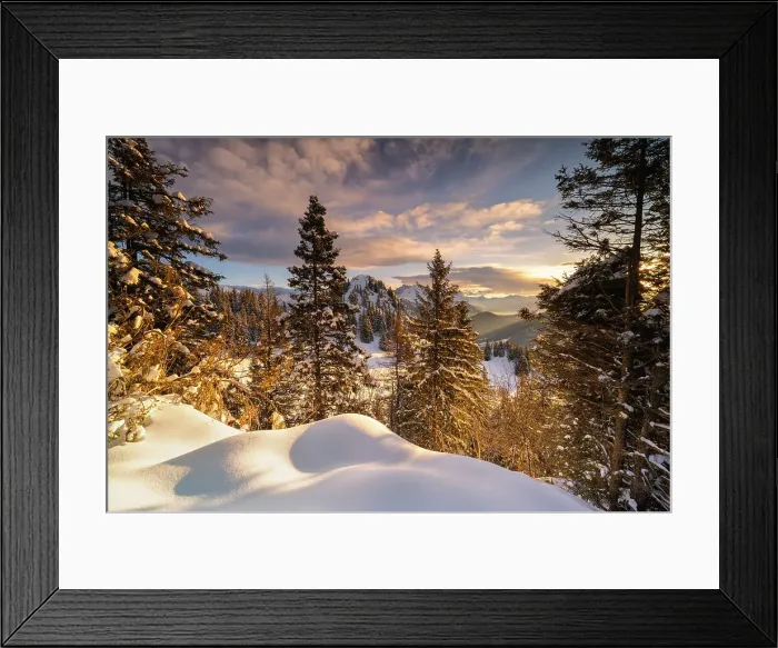 Framed Print : Orobie alps in winter season, Bergamo province in Lombardy district, Italy