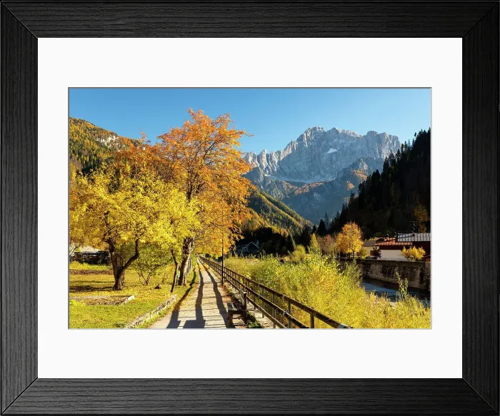 Framed Print : Autumn view of Monte Civetta. Caprile, Veneto, Italy Framed Print : Autumn view of Monte Civetta. Caprile, Veneto, Italy