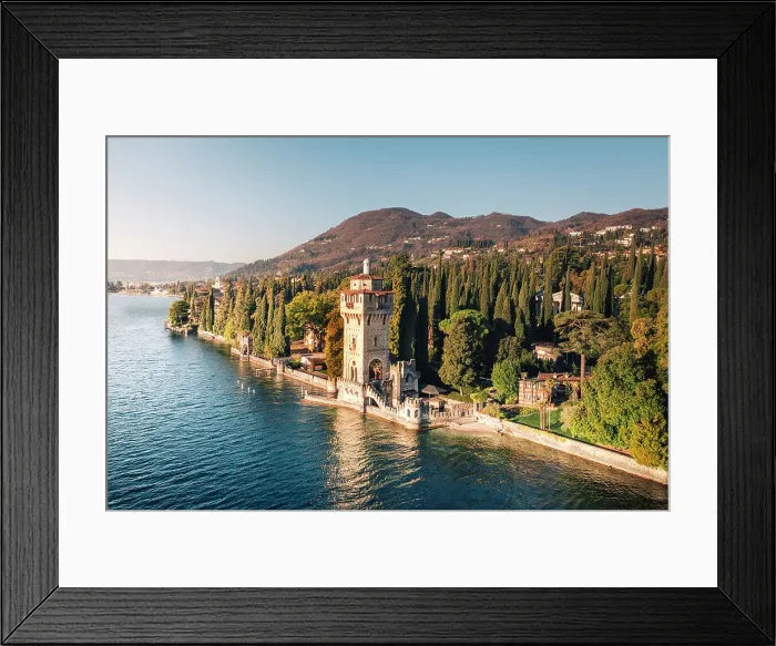 Framed Print : The Tower of Gardone Riviera, Garda Lake, Italy Framed Print : The Tower of Gardone Riviera, Garda Lake, Italy
