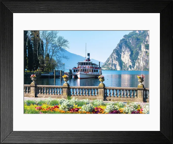 Framed Print : Riva del Garda city, Garda Lake, Italy Framed Print : Riva del Garda city, Garda Lake, Italy