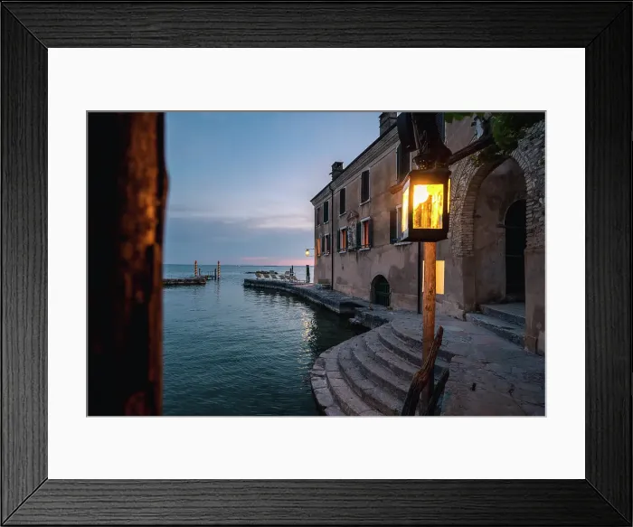 Framed Print : Punta San Vigilio during sunset. Garda, Verona province, Veneto, Garda Lake, Italy Framed Print : Punta San Vigilio during sunset. Garda, Verona province, Veneto, Garda Lake, Italy
