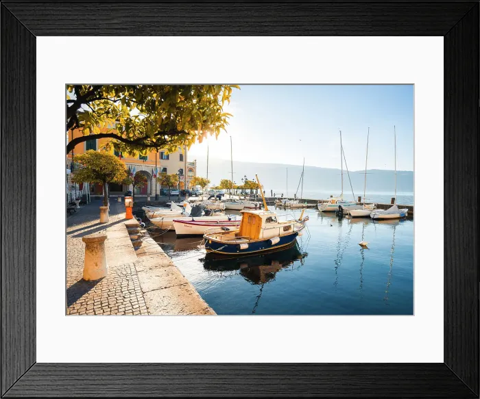 Framed Print : Gargnano village, Lombardy, Garda Lake, Italy Framed Print : Gargnano village, Lombardy, Garda Lake, Italy