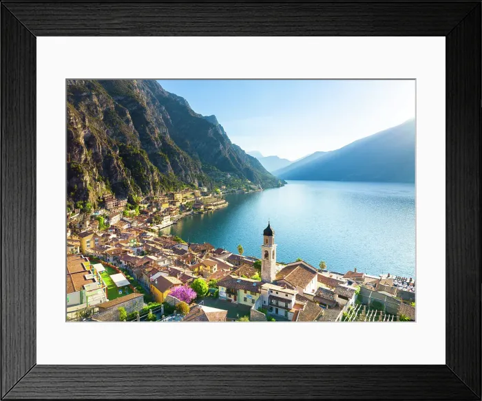 Framed Print : Limone del Garda, Lombardy, Garda Lake, Italy Framed Print : Limone del Garda, Lombardy, Garda Lake, Italy